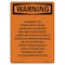 Signmission OSHA Warning Sign, 10" Height, Rigid Plastic, Flammable Or Combustible Liquids, Portrait OS-WS-P-710-V-13195 - alternate 1